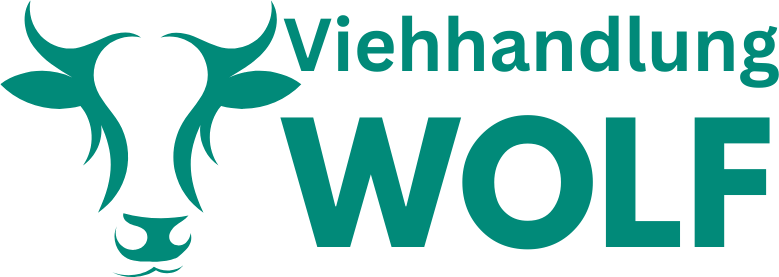 Logo Viehhandlung Wolf mit Kuhkopf